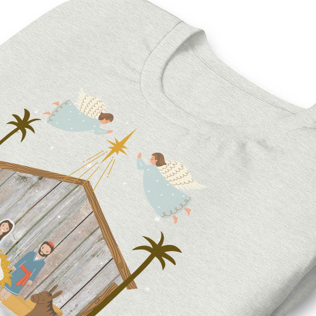 Oh Come Let Us Adore Him Christmas Nativity Shirt