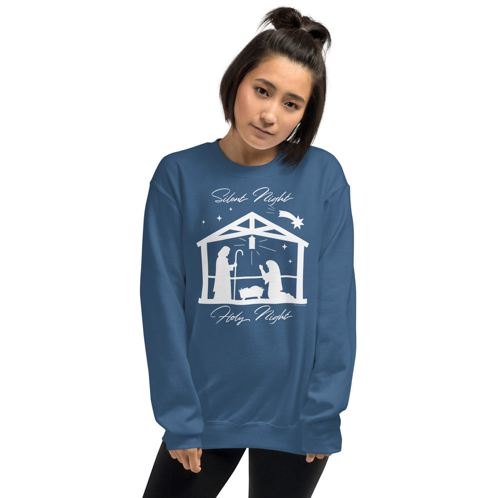 Silent Night Holy Night Christmas Crewneck Sweatshirt