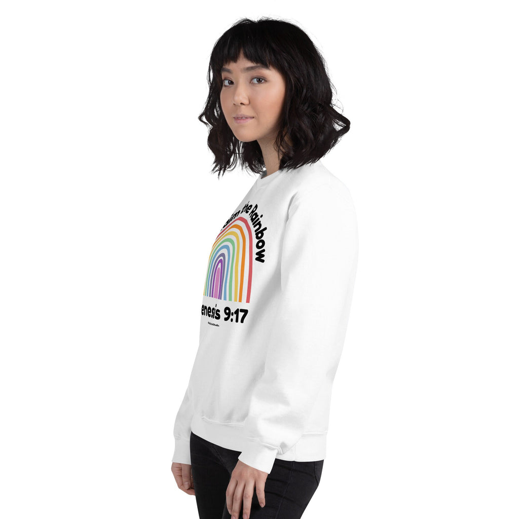 Reclaim the Rainbow Crewneck Sweatshirt, Christian Rainbow Sweatshirt