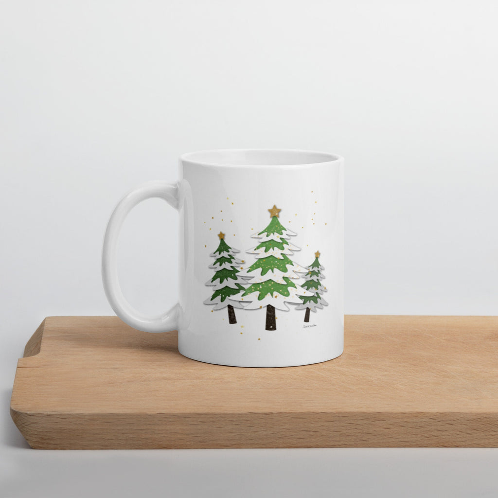 Christmas Trees Ceramic Coffee Mug, Oh Christmas Tree Mug, Christmas Gifts