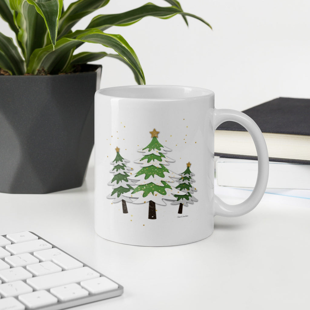 Christmas Trees Ceramic Coffee Mug, Oh Christmas Tree Mug, Christmas Gifts