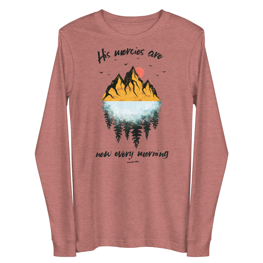 His Mercies Are New Every Morning Long Sleeve Christian Tee