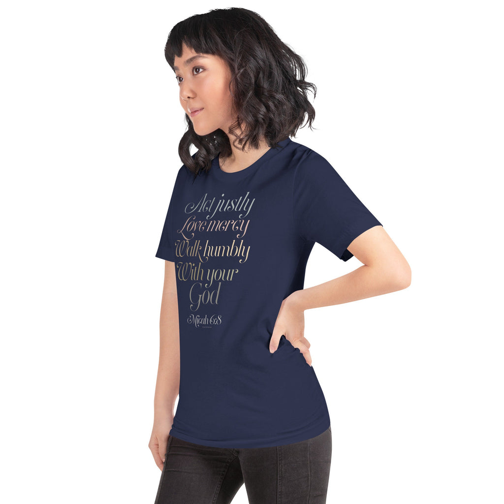 Act Justly Love Mercy Walk Humbly With Your God Christian Shirt for Women, Mother’s Day Gift, Christian Gifts