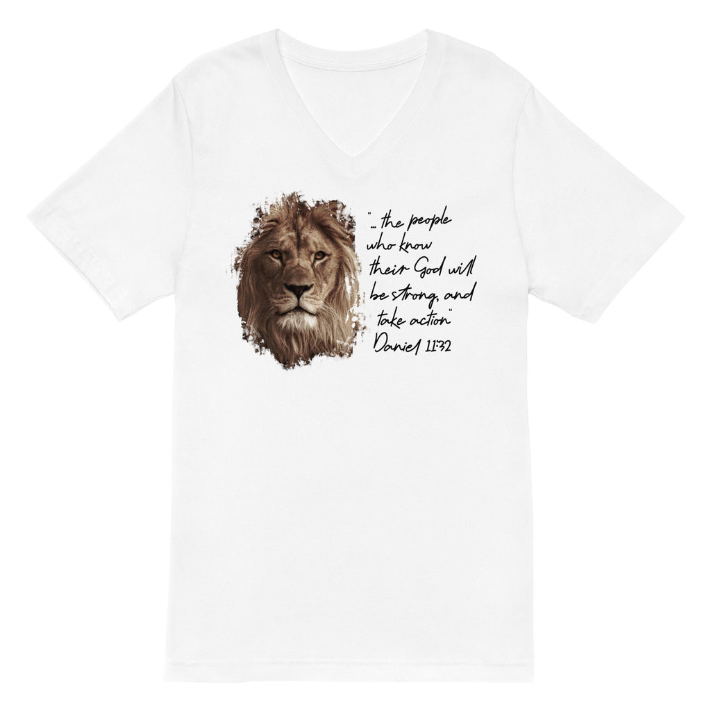 Daniel 11:32 Shirt, Lion Head Bible Verse Shirt, Christian Shirts, Christian Gifts for Her, Conservative Shirt