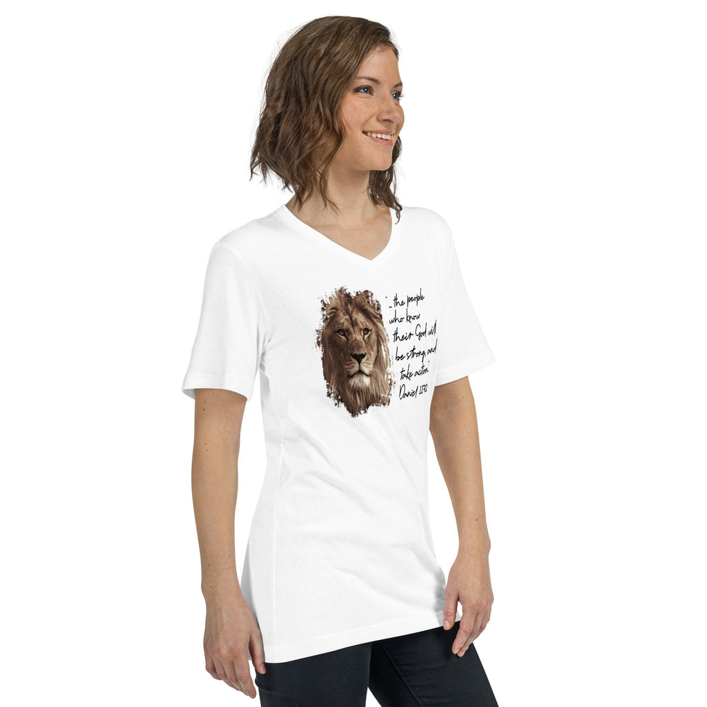 Daniel 11:32 Shirt, Lion Head Bible Verse Shirt, Christian Shirts, Christian Gifts for Her, Conservative Shirt