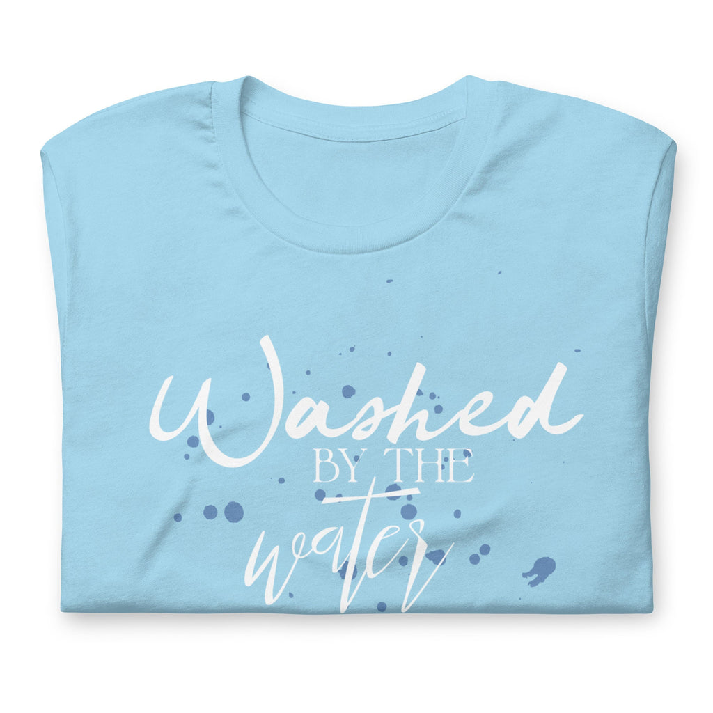 Washed By The Water Shirt, Christian Cross Shirt for Women, Baptism Gift