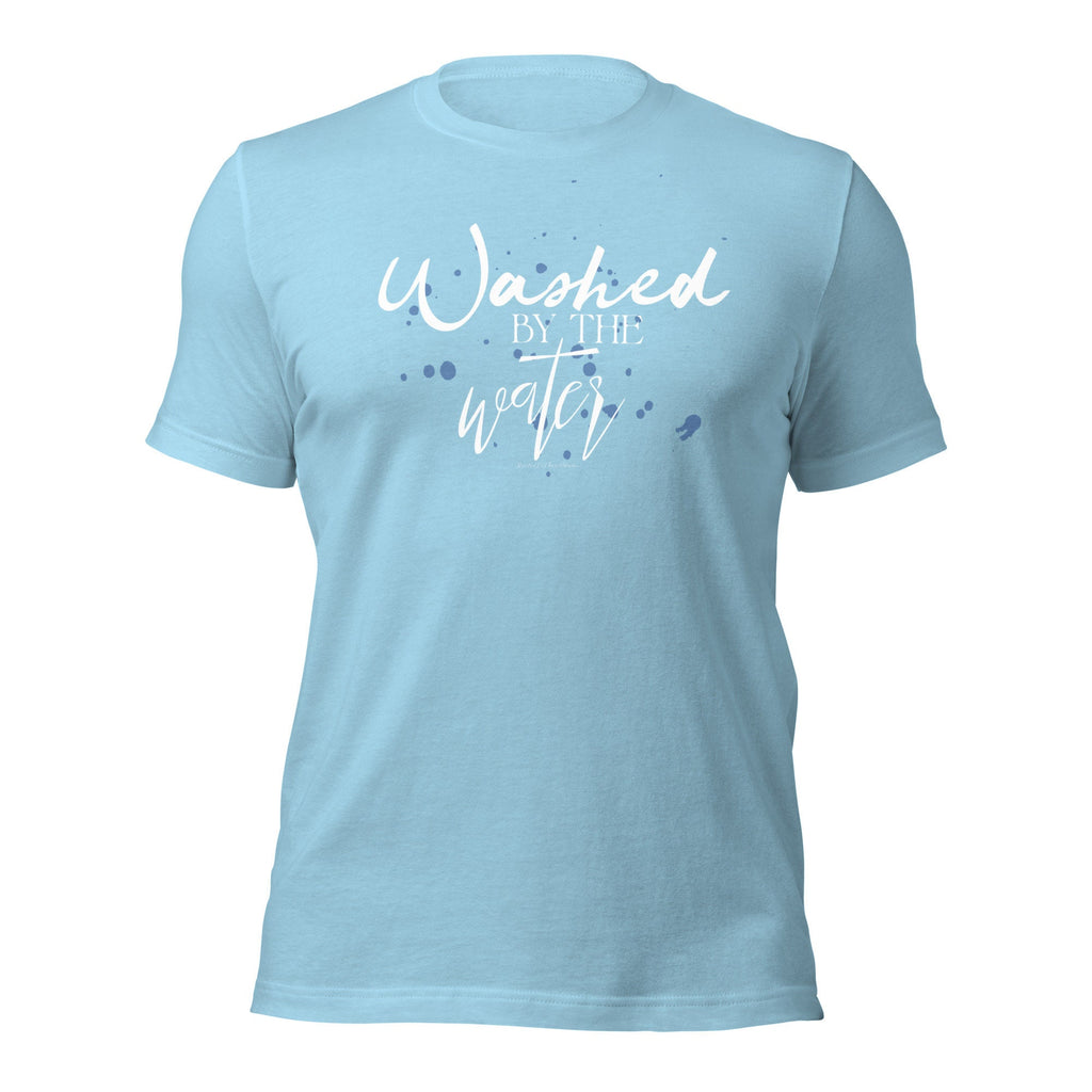 Washed By The Water Shirt, Christian Cross Shirt for Women, Baptism Gift