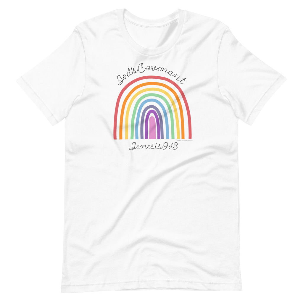 God’s Covenant Genesis 9:13  Rainbow Shirt, Christian Shirts, Genesis Bible Verse Shirt for Her