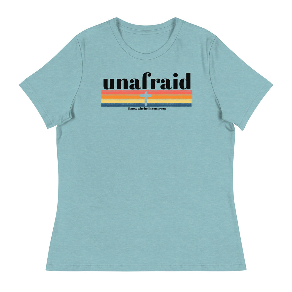 Unafraid I Know Who Holds Tomorrow Shirt, Christian Shirts for Women, Faith Shirt for Her, Cross Shirt