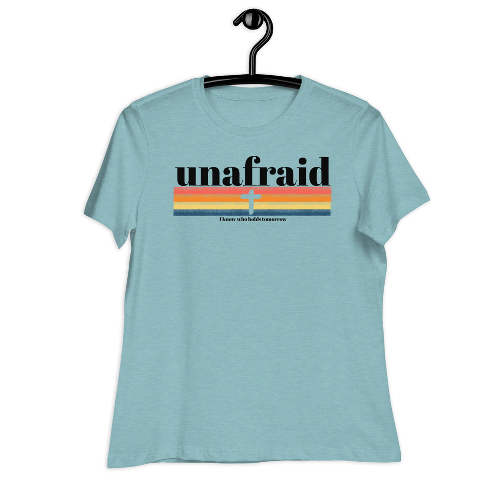 Unafraid I Know Who Holds Tomorrow Shirt, Christian Shirts for Women, Faith Shirt for Her, Cross Shirt