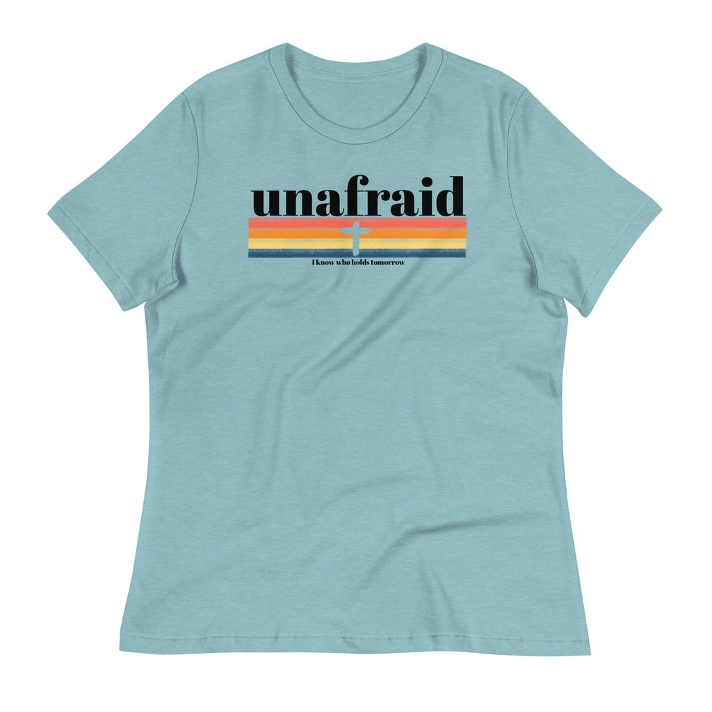 Unafraid I Know Who Holds Tomorrow Shirt, Christian Shirts for Women, Faith Shirt for Her, Cross Shirt