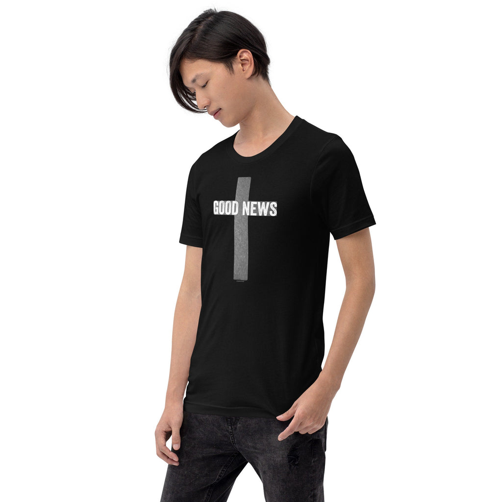 Good News Cross Shirt, Christian Shirts for Men, Christian Father’s Day Gift, Christian Shirts for Dad, Christian Shirts for Teens