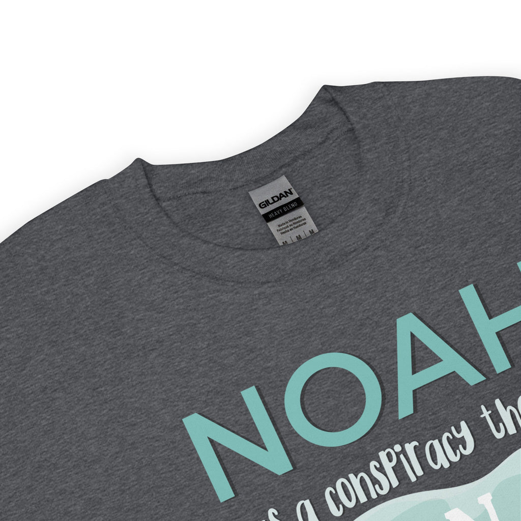 Noah Was A Conspiracy Theorist Then It Rained Sweatshirt, Christian Crewneck Sweatshirt, Luke 17:26, Conservative Shirt, Bible Verse Shirt