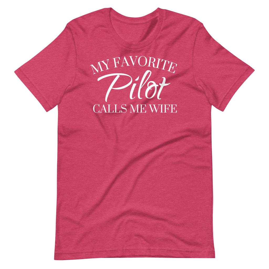 My Favorite Pilot Calls Me Wife Shirt, Pilot Wife Shirt, Aviation Shirt