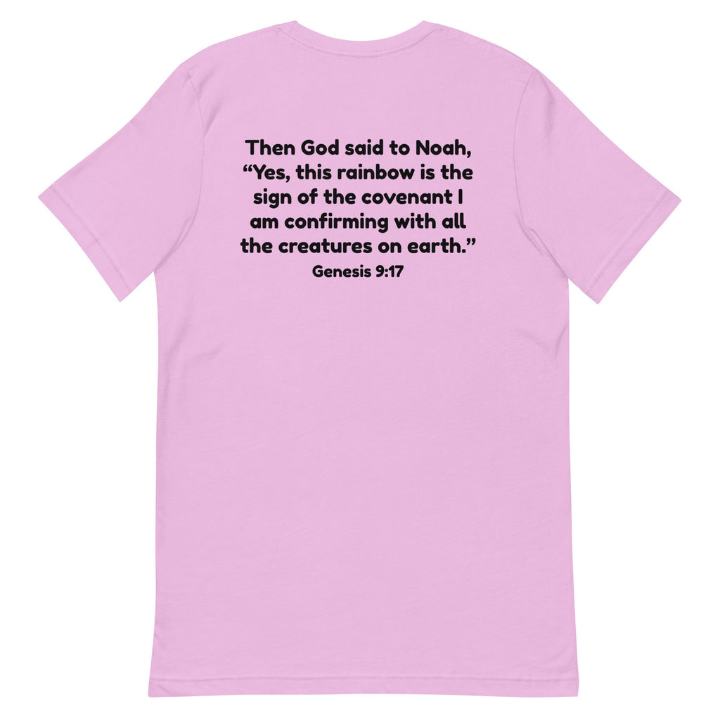 Reclaim the Rainbow Shirt with Back Print, Genesis 9:17 Christian Shirts for Women, Conservative Christian Gifts, Christian Rainbow