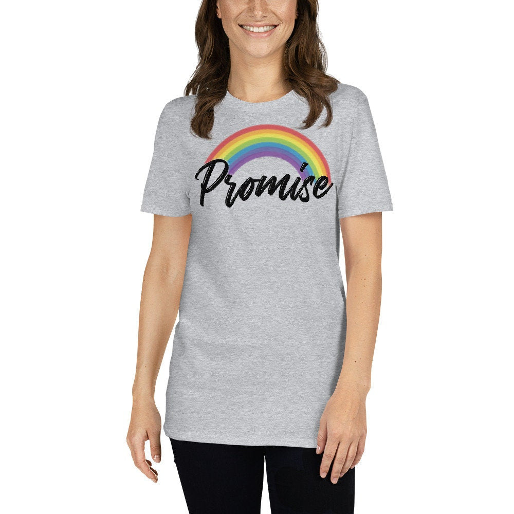 Promise Christian Rainbow Shirt, Conservative Christian Shirts for Women