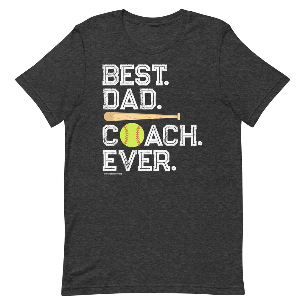 Best Dad Coach Ever Shirt, Father’s Day Softball Coach Shirt, Gifts for Dad