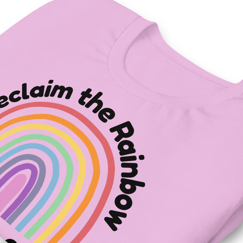 Reclaim the Rainbow Shirt with Back Print, Genesis 9:17 Christian Shirts for Women, Conservative Christian Gifts, Christian Rainbow