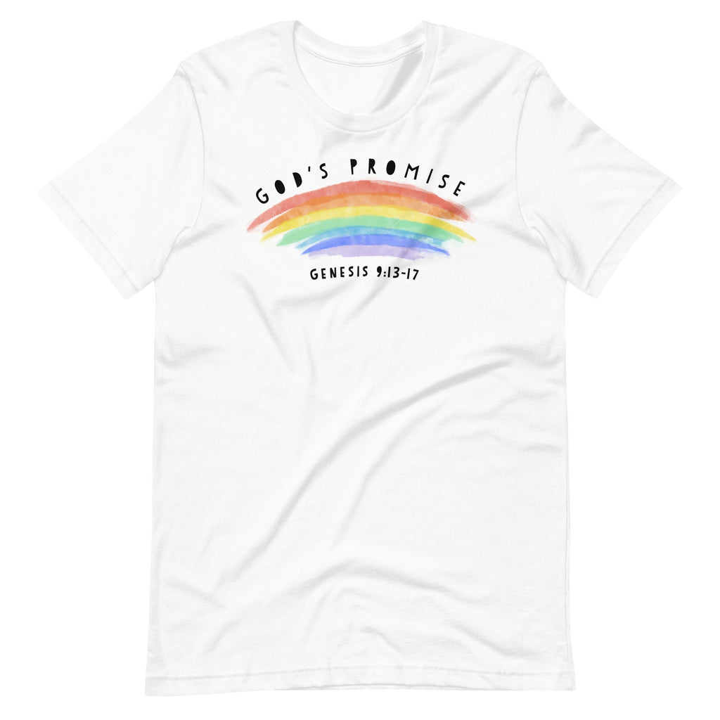 God’s Promise Genesis 9:13-17 Christian Seven Color Rainbow, Christian Rainbow Shirts for Women