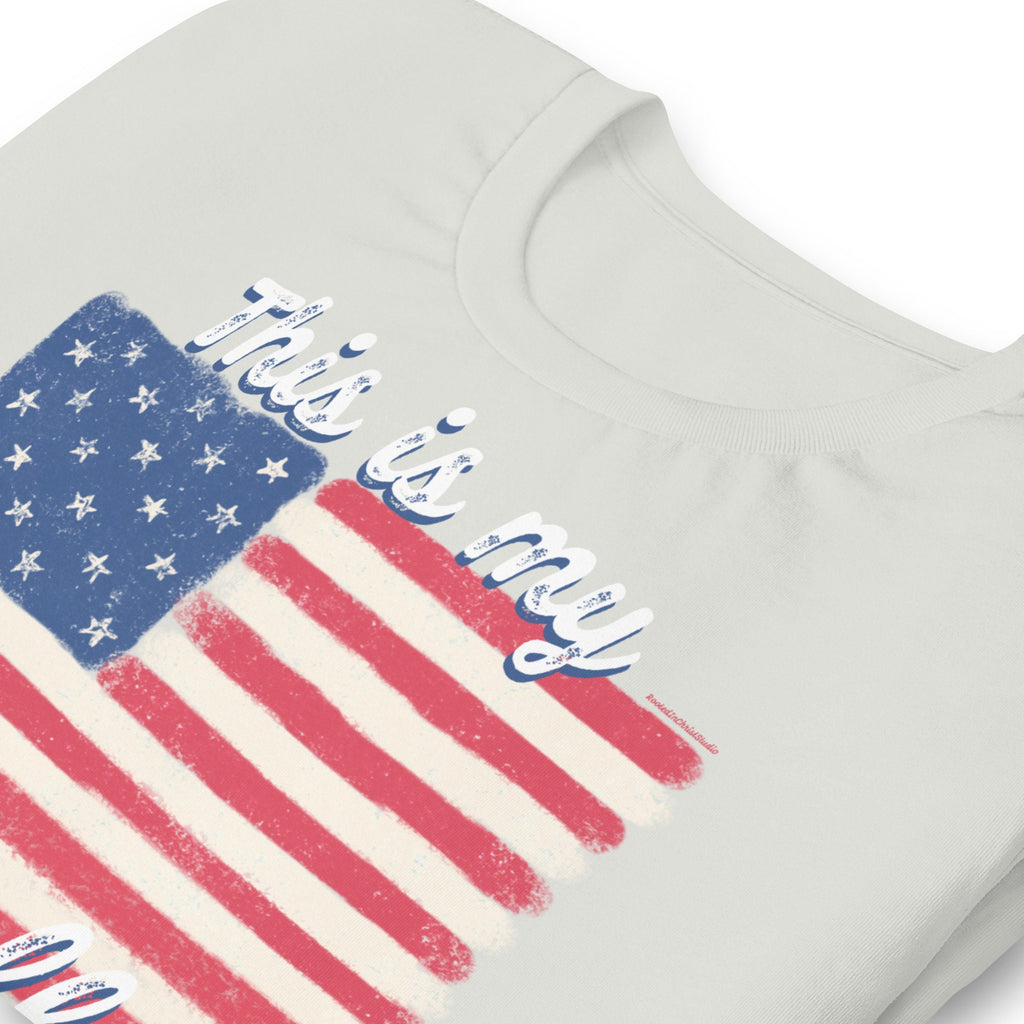 This Is My Pride Flag American Flag Shirt, Retro Inspired Patriotic American Flag Fourth of July Shirt, Independence Day shirt