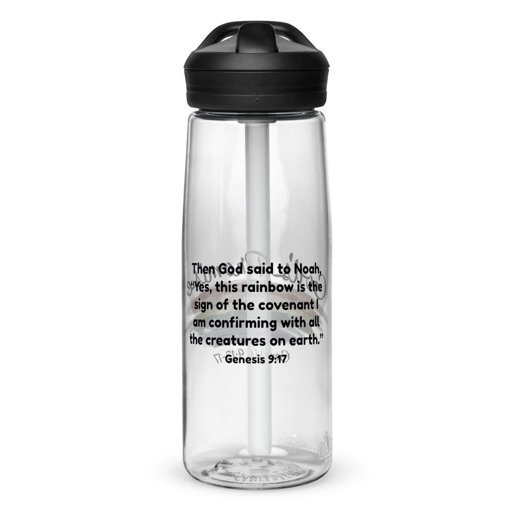 Reclaim the Rainbow Sports Water Bottle with Bible Verse