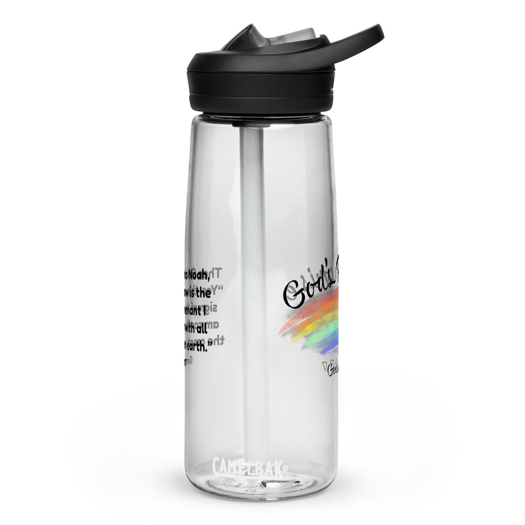 Reclaim the Rainbow Sports Water Bottle with Bible Verse