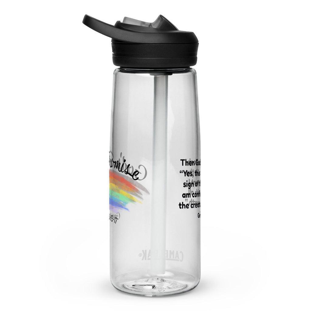 Reclaim the Rainbow Sports Water Bottle with Bible Verse