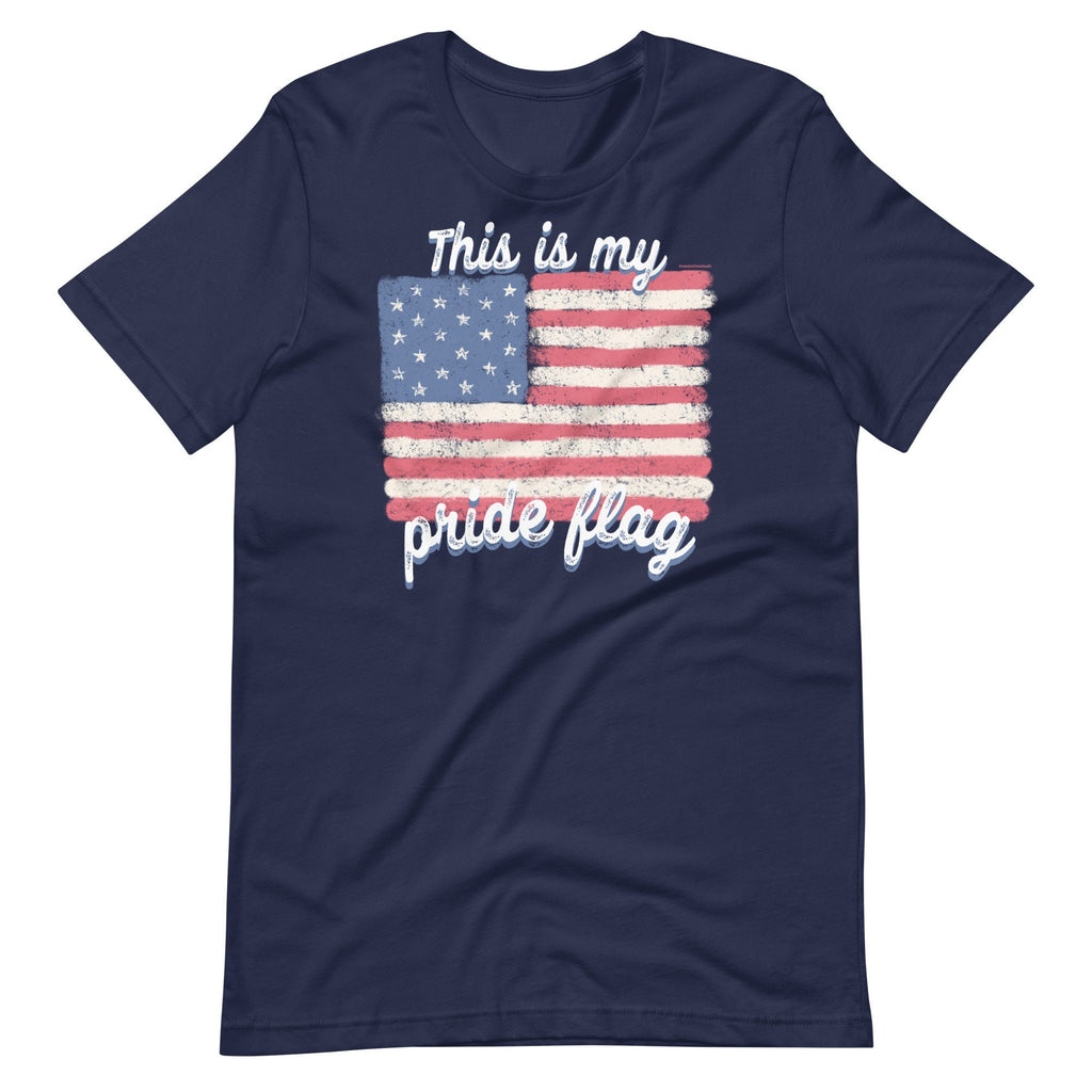 This Is My Pride Flag Shirt, USA, Patriotic American Flag Shirt, Fourth of July T Shirt