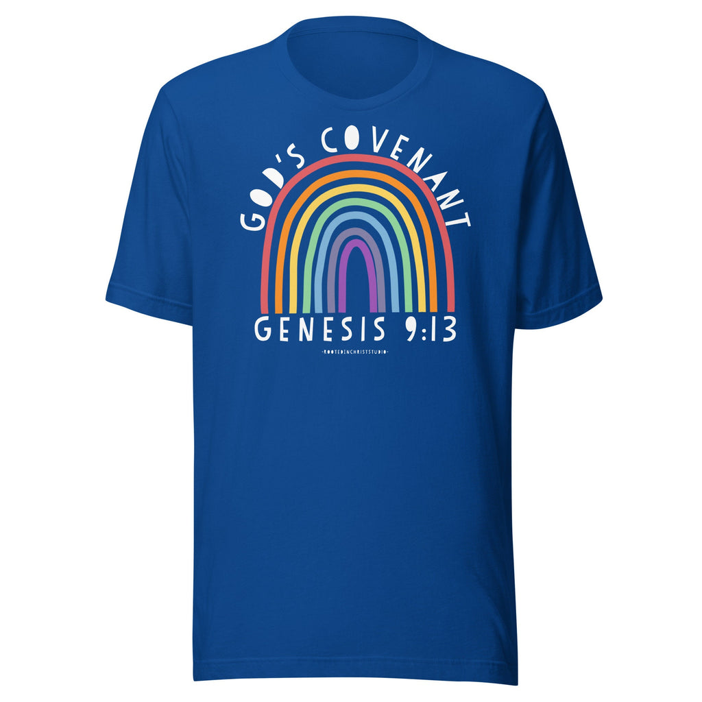 God’s Covenant Christian Seven Color Rainbow Shirt, Genesis 9:13 Shirt, Christian Shirts for Her, Conservative Shirt