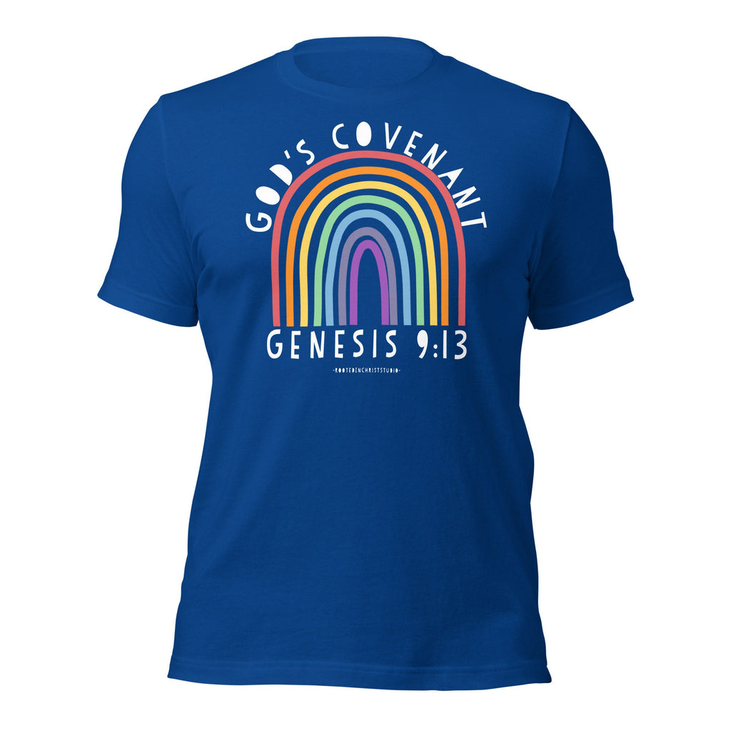 God’s Covenant Christian Seven Color Rainbow Shirt, Genesis 9:13 Shirt, Christian Shirts for Her, Conservative Shirt