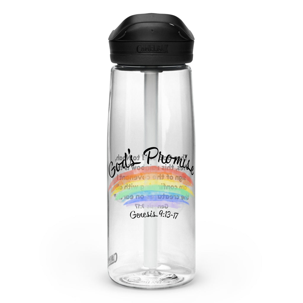 Reclaim the Rainbow Sports Water Bottle with Bible Verse