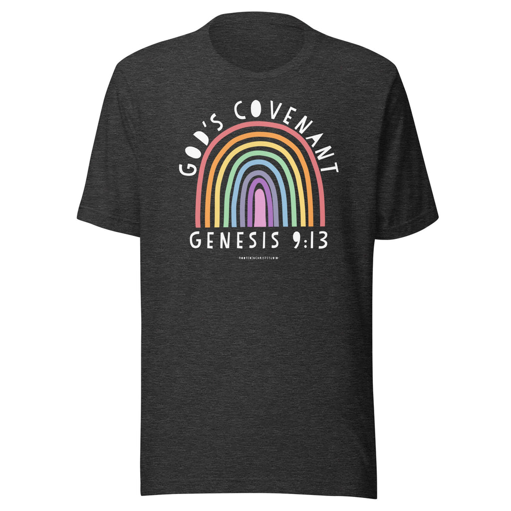 God’s Covenant Genesis 9:13 Shirt With Back Print, Christian Shirts, Genesis T Shirt, Christian Rainbow Tees, Bible Verse Church Shirt