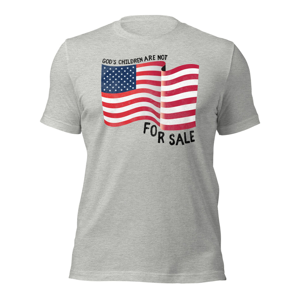 God’s Children Are Not For Sale Shirt With American Flag, End Human Trafficking Shirt, Human Rights Freedom T Shirt