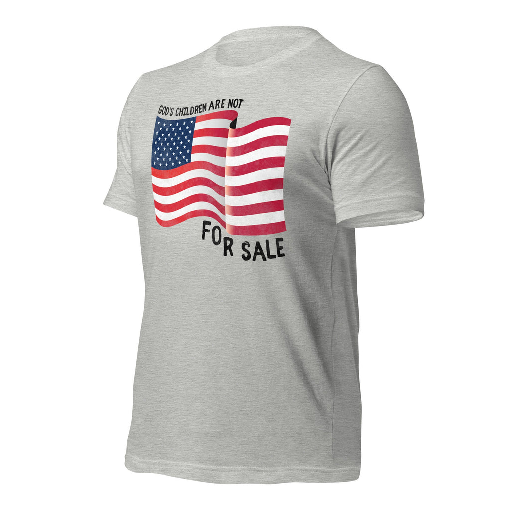 God’s Children Are Not For Sale Shirt With American Flag, End Human Trafficking Shirt, Human Rights Freedom T Shirt