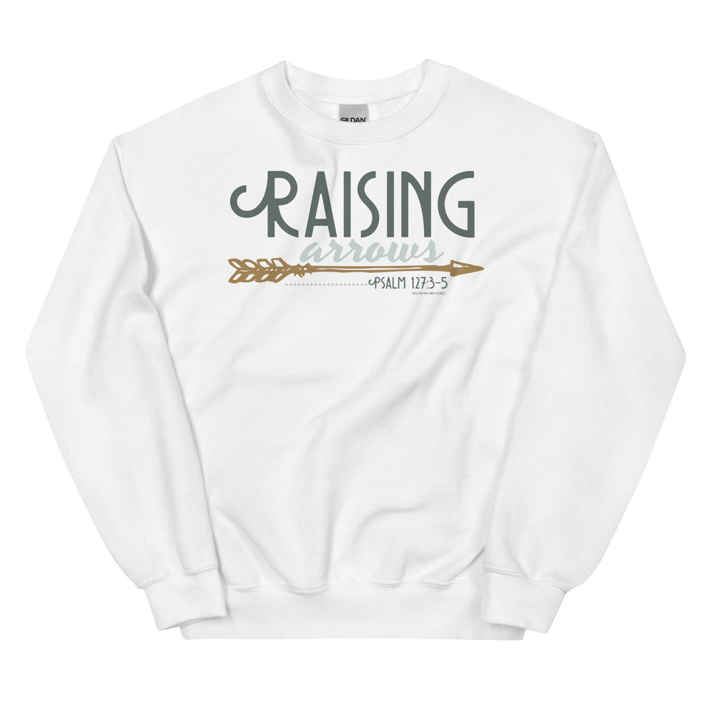 Raising Arrows Psalm 127:3-5 Crewneck Sweatshirt, Christian Sweatshirts, Homeschool Mom Gifts