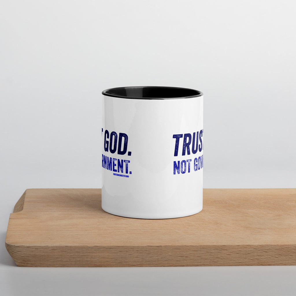 Trust God Not Government Mug, Conservative Ceramic Coffee Mug, Christian Republican Mug