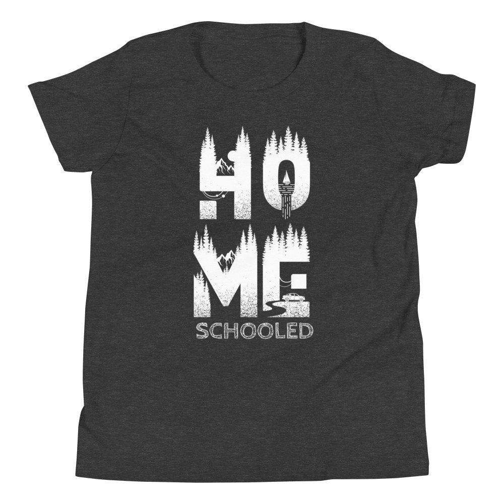 Homeschooled Adventure Shirt for Kids, Homeschool, Camping,  Field Trip, Worldschooling Youth Shirt