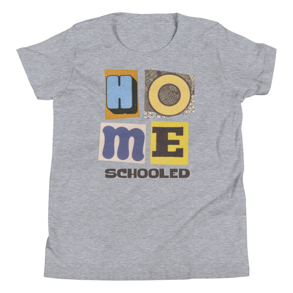 Homeschooled Retro Inspired Youth Short Sleeve T-Shirt, Homeschool Student Shirt