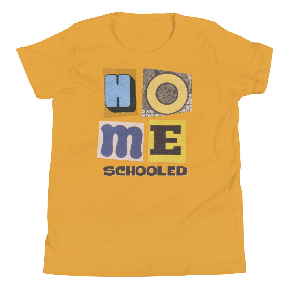 Homeschooled Retro Inspired Youth Short Sleeve T-Shirt, Homeschool Student Shirt