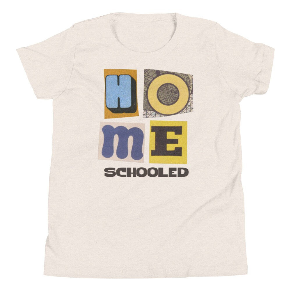 Homeschooled Retro Inspired Youth Short Sleeve T-Shirt, Homeschool Student Shirt