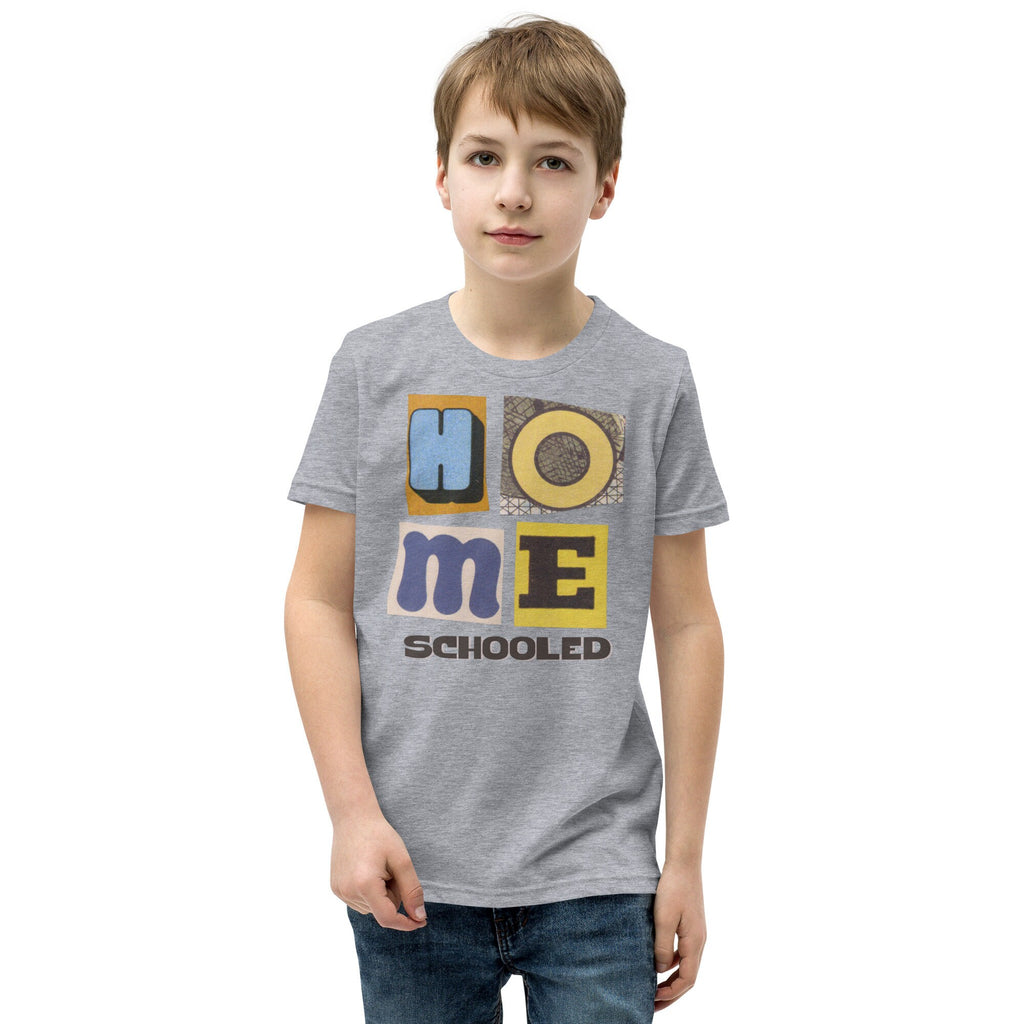 Homeschooled Retro Inspired Youth Short Sleeve T-Shirt, Homeschool Student Shirt