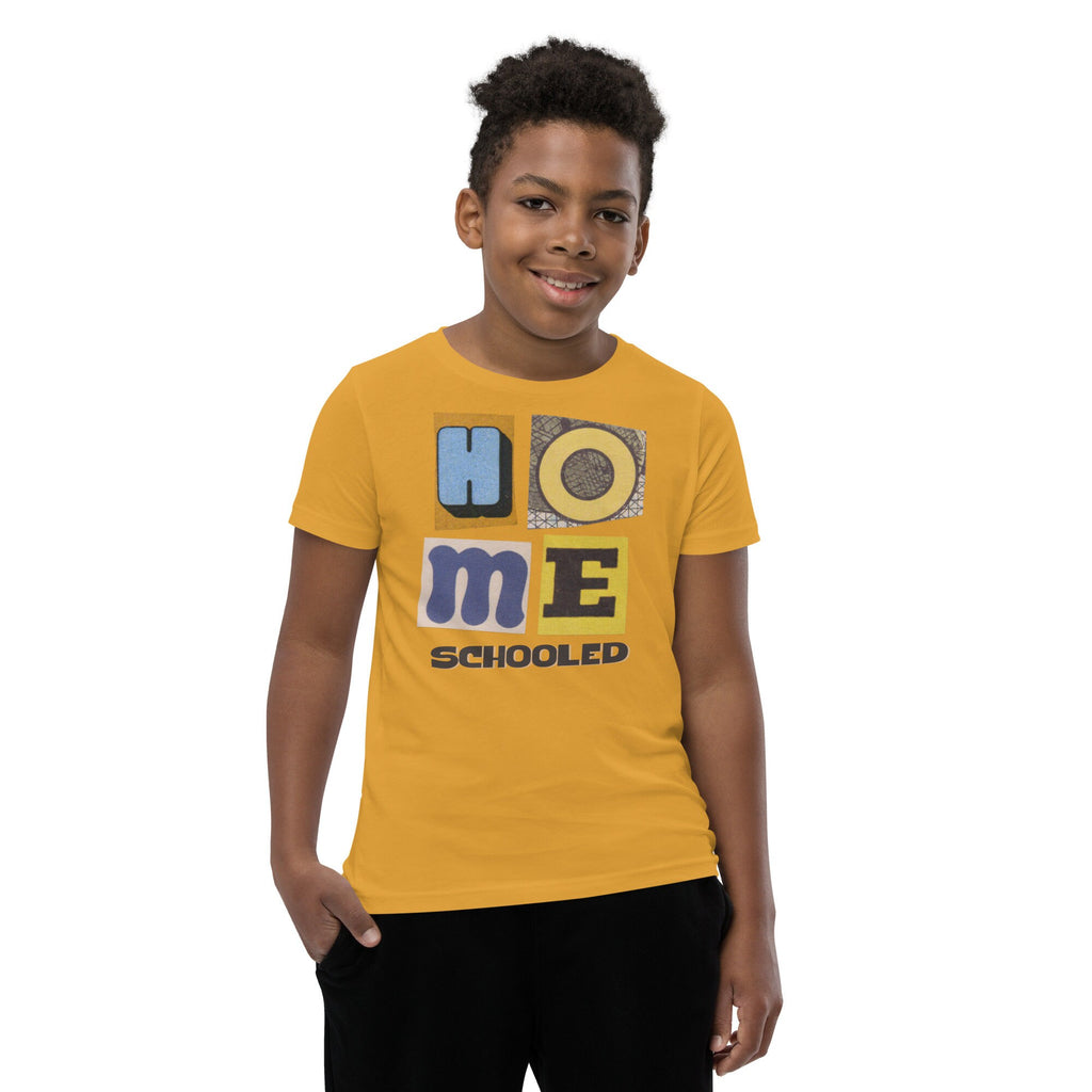 Homeschooled Retro Inspired Youth Short Sleeve T-Shirt, Homeschool Student Shirt