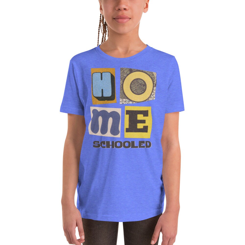 Homeschooled Retro Inspired Youth Short Sleeve T-Shirt, Homeschool Student Shirt