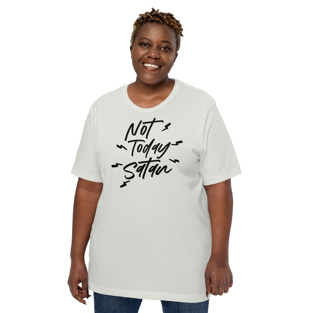 Not Today Satan T Shirt, Funny Christian Shirts