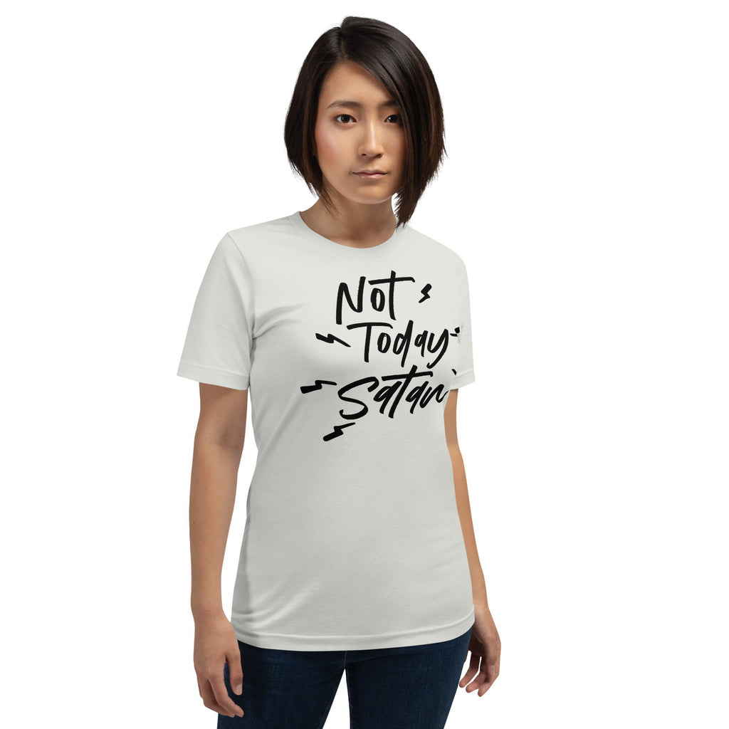 Not Today Satan T Shirt, Funny Christian Shirts