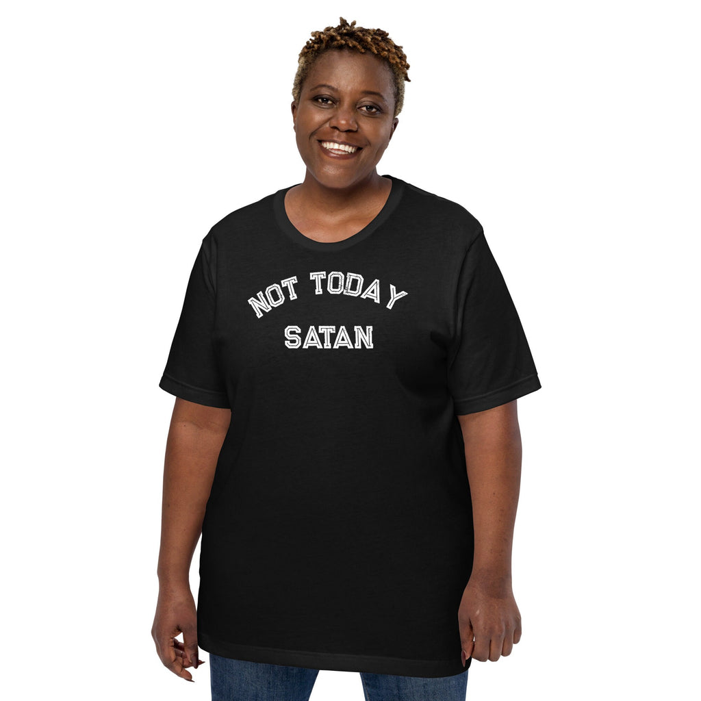 Not Today Satan Shirt, Humorous Christian Shirts, Gifts for Christians