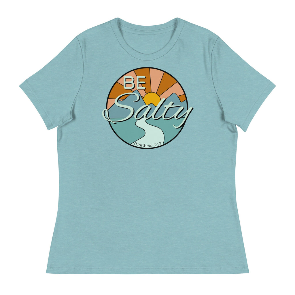 Be Salty Women&#39;s Relaxed T-Shirt, Matthew 5:13 Bible Verse Shirt, Christian Gifts for Her, Gifts for Teens