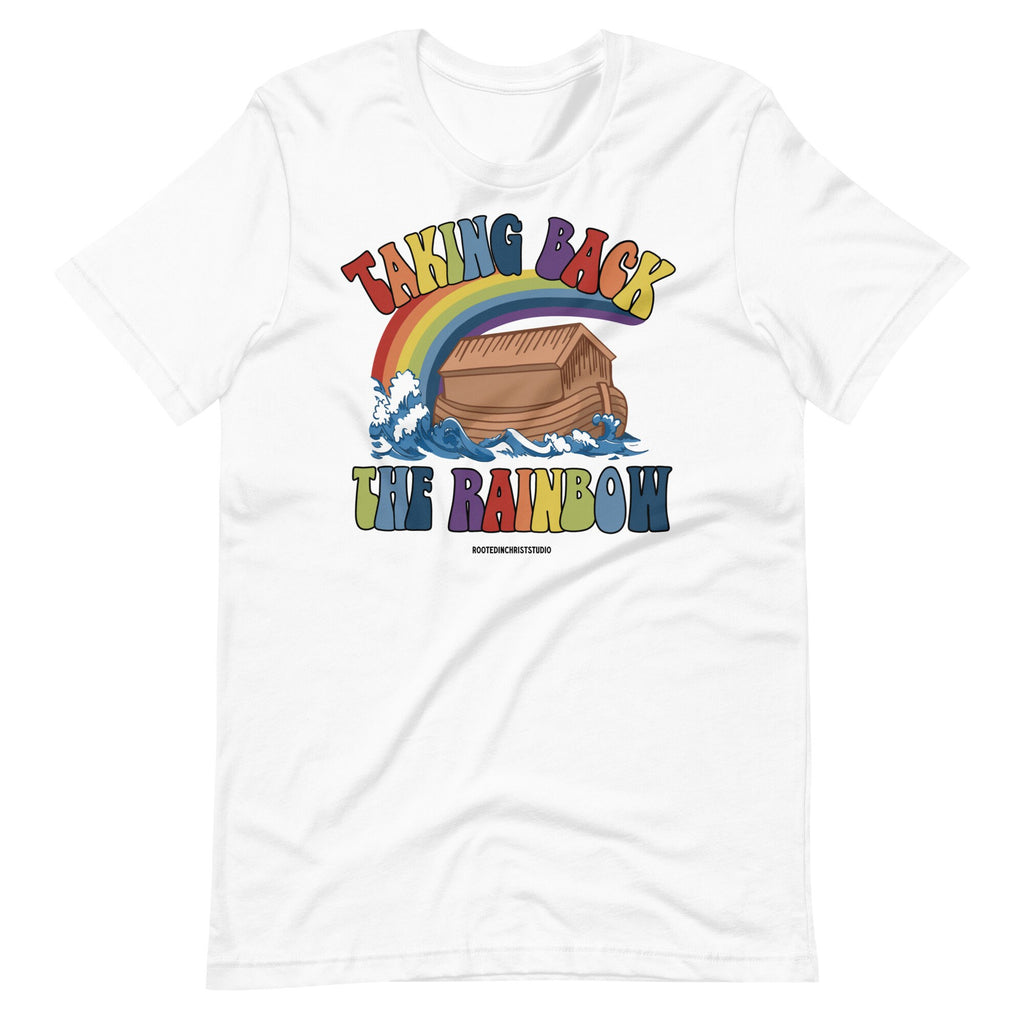 Taking Back the Rainbow with Noah’s Ark T Shirt, Seven Color Christian Rainbow Shirt