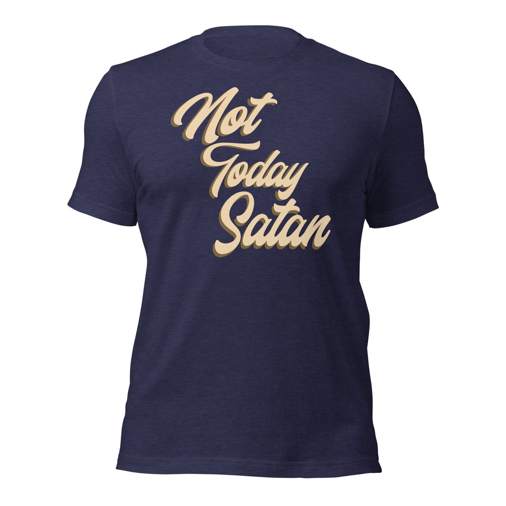 Not Today Satan Shirt, Funny Christian Shirts, Retro Inspired Christian Gifts