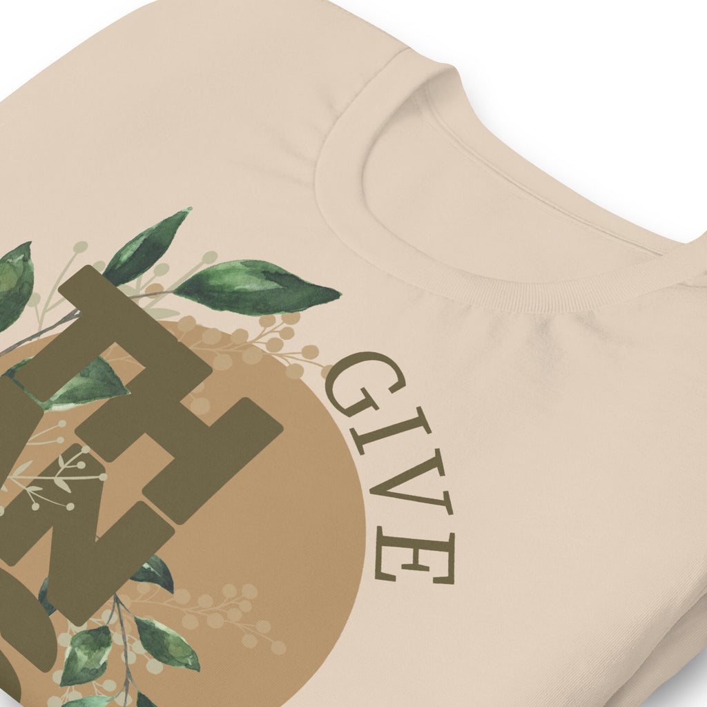 Give Thanks Shirt, Give Thanks Autumn T Shirt for Women, Fall Thanksgiving Shirts for Women